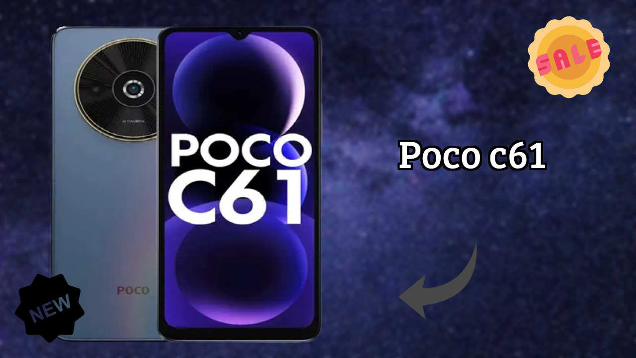 POCO C61 डिस्प्ले तकनीक: 6.71 Inches (17.04 Cm) स्क्रीन