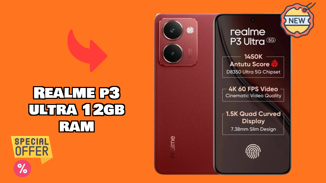 Realme P3 Ultra 12GB RAM डिस्प्ले साइज़: 6.83 Inches (17.35 Cm) स्क्रीन टेस्ट