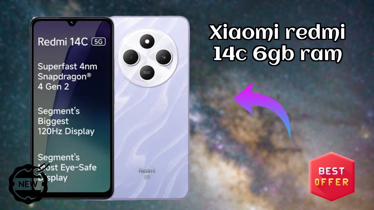Xiaomi Redmi 14C 6GB RAM डिस्प्ले तकनीक: IPS LCD क्वॉलिटी