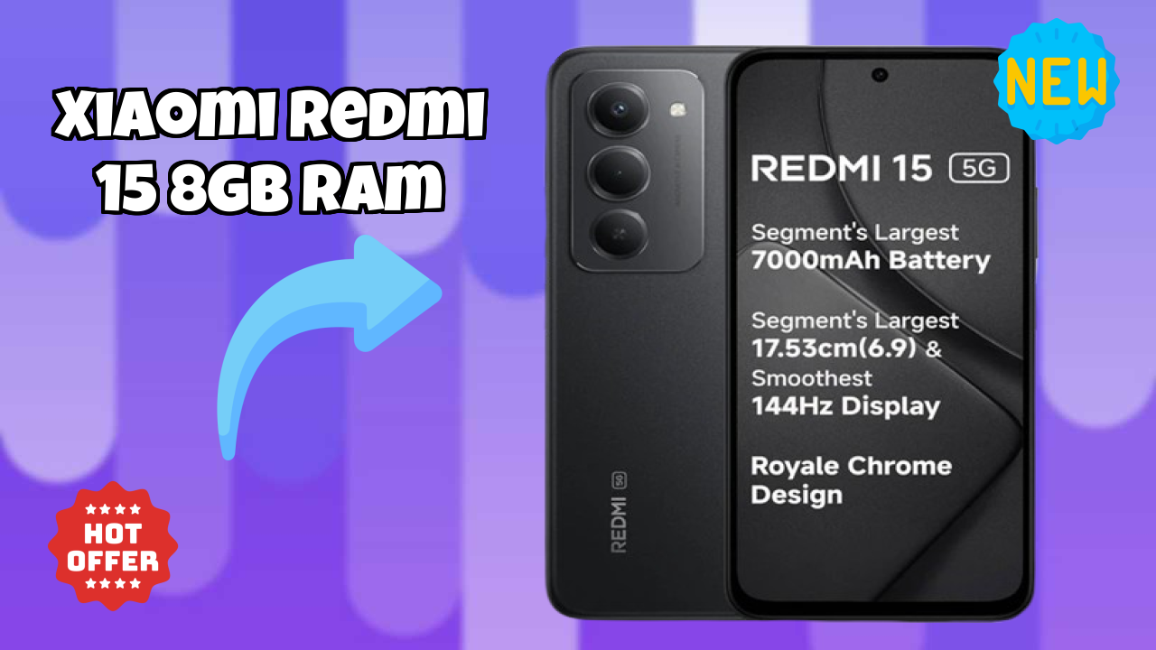 Xiaomi Redmi 15 8GB RAM क़ीमत रिव्यु: ₹15,998 पूरा  डिस्कसन